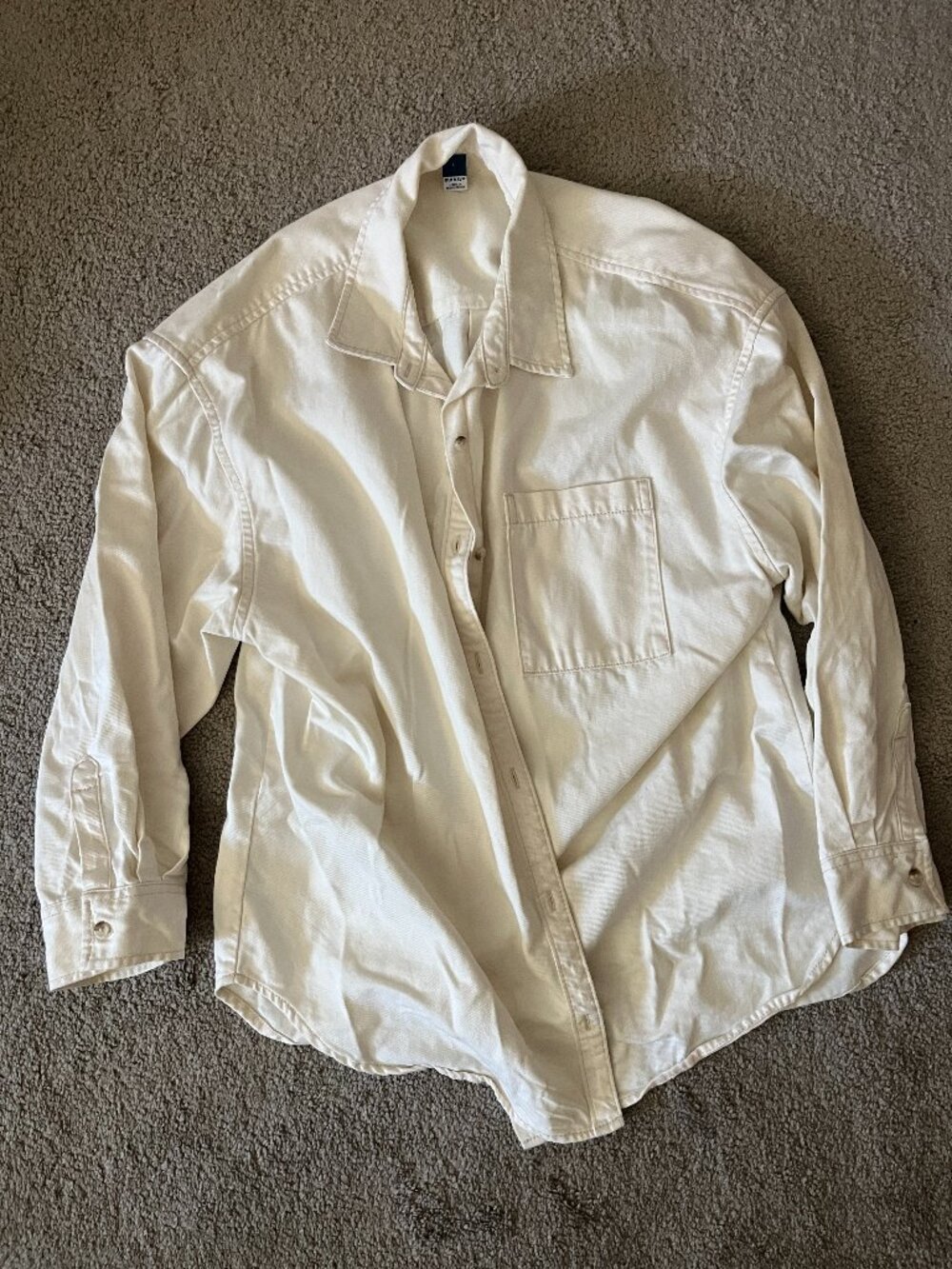 Oversized Boyfriend Button-Down Shirt